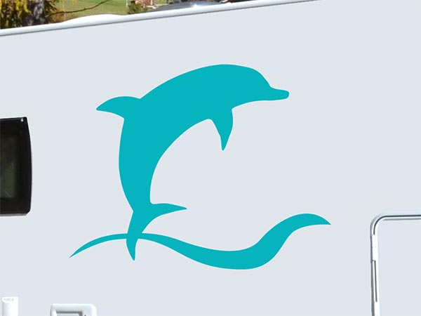 Wohnmobilaufkleber Delfin
